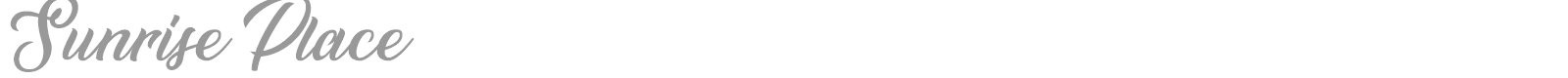 Sunrise Place font preview